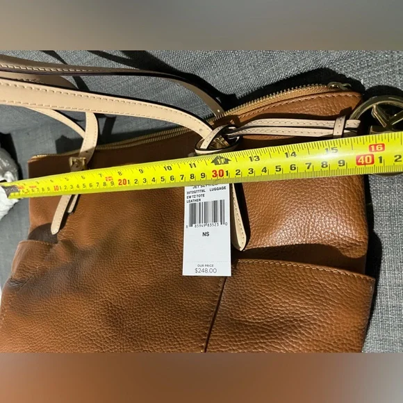 MICHAEL MICHAEL KORS Jet Set Luggage Leather Tote Bag NWT